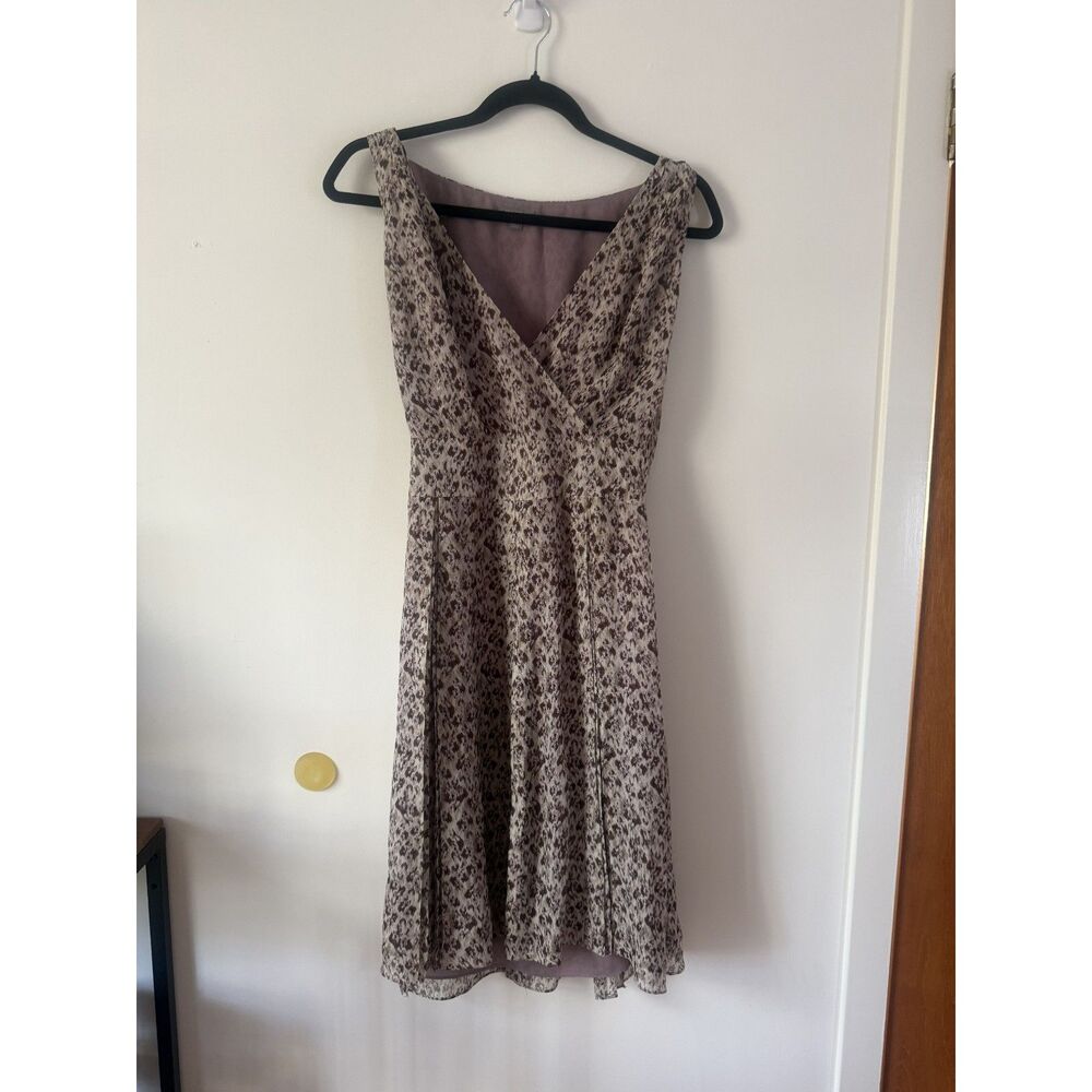 Vintage Y2K Ann Taylor Petites Leopard Print Wrap Dress, Size 12P